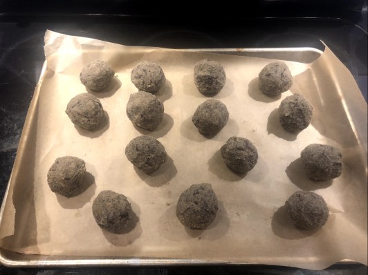 cookie dough, mokonut, baking